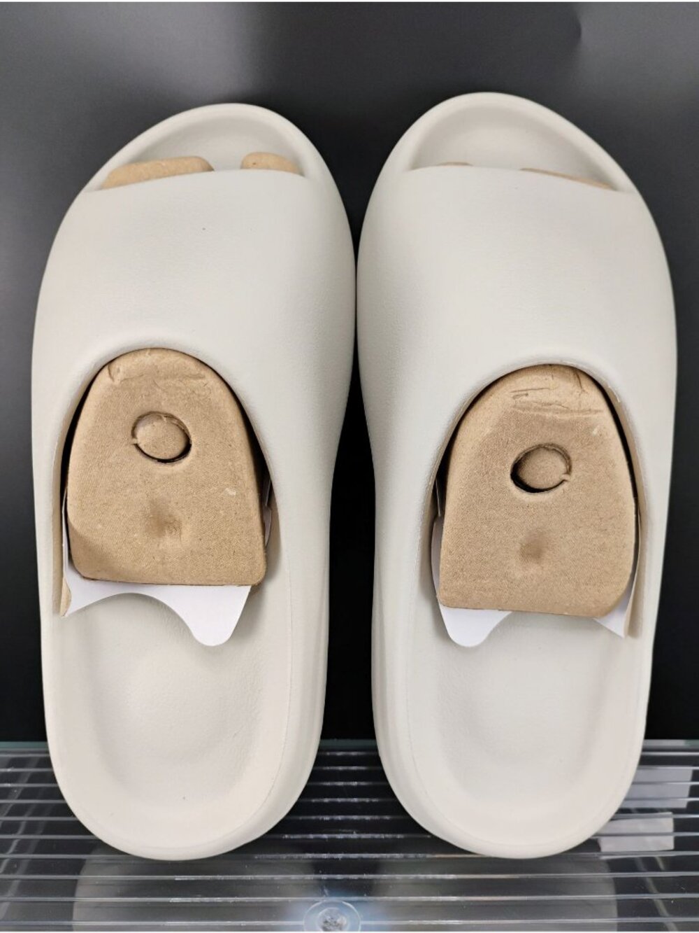 White Lightweight Foam Slide Sandals YS-01 Open Toe Youth Size 1